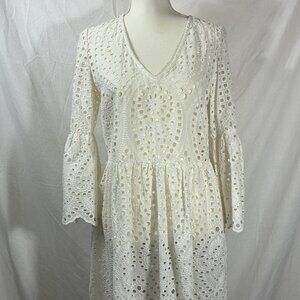 Express White eyelet dress size Medium